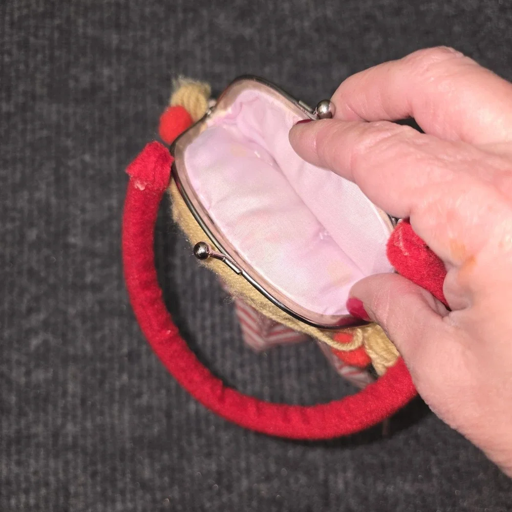 Soft Rag Doll‎ Purse Bag With Handle Yarn Hair 12
